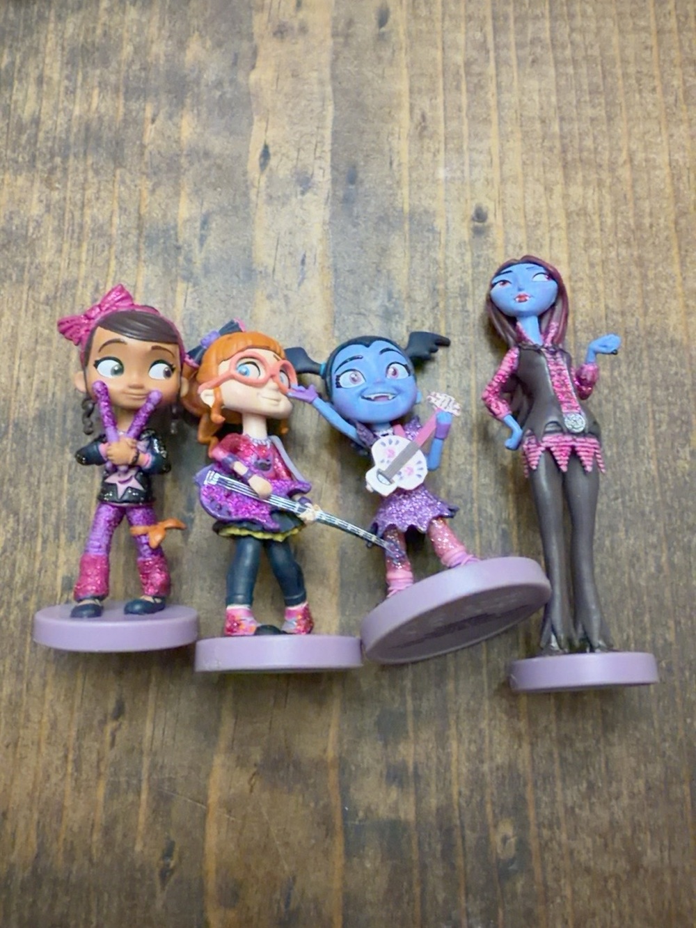 Disney Girls' Monster Rock Band Figurine Set - Pink & Purple Accents